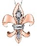 Fleur-De-Lys Diamond Pend