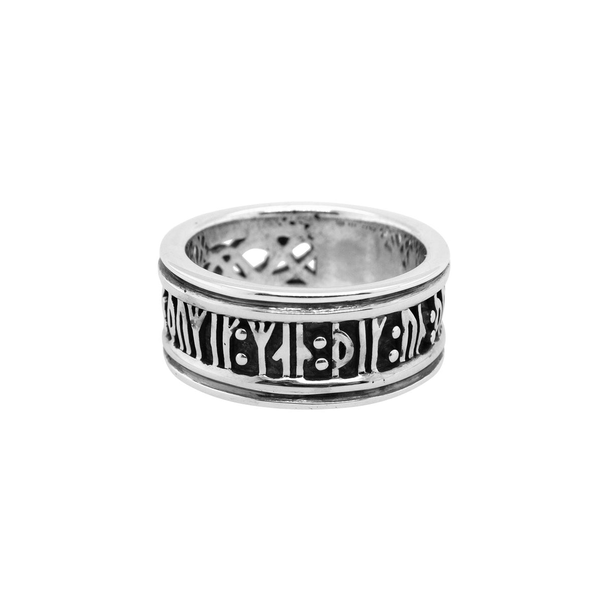 Viking Rune Wide Ring – Nemeth Diamonds